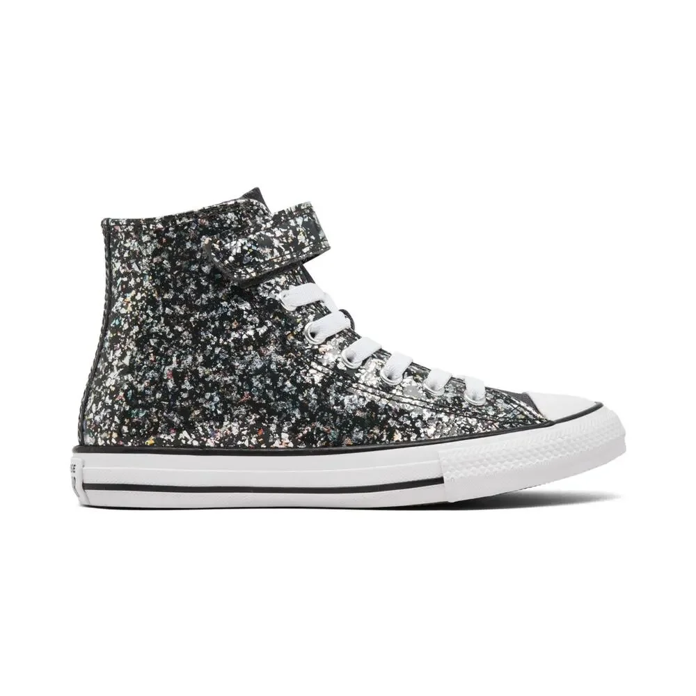 NIB Converse CTAS Glitter Easy-On High Top Kids Shoes Size 3 NWT